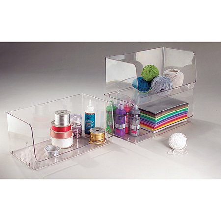 walmart stackable bins your zone