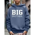 thumbnail image 3 of Stylish BIG BROTHER Letter Print Hoodies For 5-14Y Boys - Casual Graphic Design With Stretch Fabric For Comfortable Spring/Autumn Wear, 3 of 8