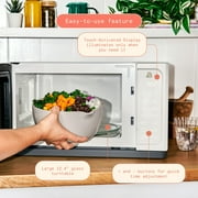 Beautiful 1.1 Cu ft 1000 Watt, Sensor Microwave Oven, White Icing by Drew Barrymore, New
