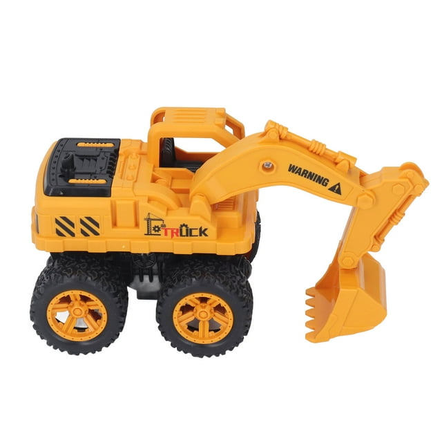Engineering Digger Truck Toy, Round Wheel Knock Prevention Non Noise Kids Excavator Toy With Removable Joints For Stimulating Interest