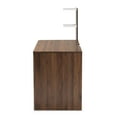 thumbnail image 5 of Baxton Studio Tobias Contemporary 23.6 in MDF Portable Computer Desk with Storage, White/Walnut Brown, 5 of 10