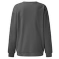 thumbnail image 5 of Sweat à Capuche pour Femmes Manches Longues Col Rond T-Shirt Imprimé Blouse Mode Urbaine pour Usage Quotidien Maison Extérieur Entraînement, 5 of 5