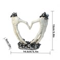 thumbnail image 3 of Halloween Heart Hand Desktop Ornament Cute For Home Party Desk Shelf Scary Idea Creepy Festive, 3 of 7