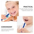 thumbnail image 3 of 8Pcs Ergonomic Blue Denture Brushes for Elderly Daily Use PP Material, 3 of 9