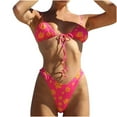 thumbnail image 1 of Daisyyozoid Maillots de Bain pour Femmes Liquidation Mode Décontractée Imprimé Taille Fine Bikinis Ensembles, 1 of 4