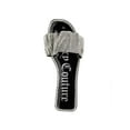thumbnail image 4 of JUICY COUTURE Womens Black Mixed Media Metallic Logo Embellished Hollyn Round Toe Slip On Slide Sandals Shoes 7 M, 4 of 4