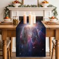 thumbnail image 4 of Universe Explosion Cotton Linen Table Runner for Dining Kitchen, Modern Abstract Galaxy Universe Wedding Outdoor Party Tablerunners Decoration, Dresser Scarf Coffee Tablecloth Runners 13x48 Inches, 4 of 9