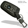 thumbnail image 2 of Dobrev Hot Sports Genuine Leather Protector Holder Keyless Entry Smart Key Remote Case Cover Fob Fit for BMW 1 3 4 5 6 7 Series and BMW X3 X4 M5 M6 GT3 GT5 Key Fob (Black), 2 of 6