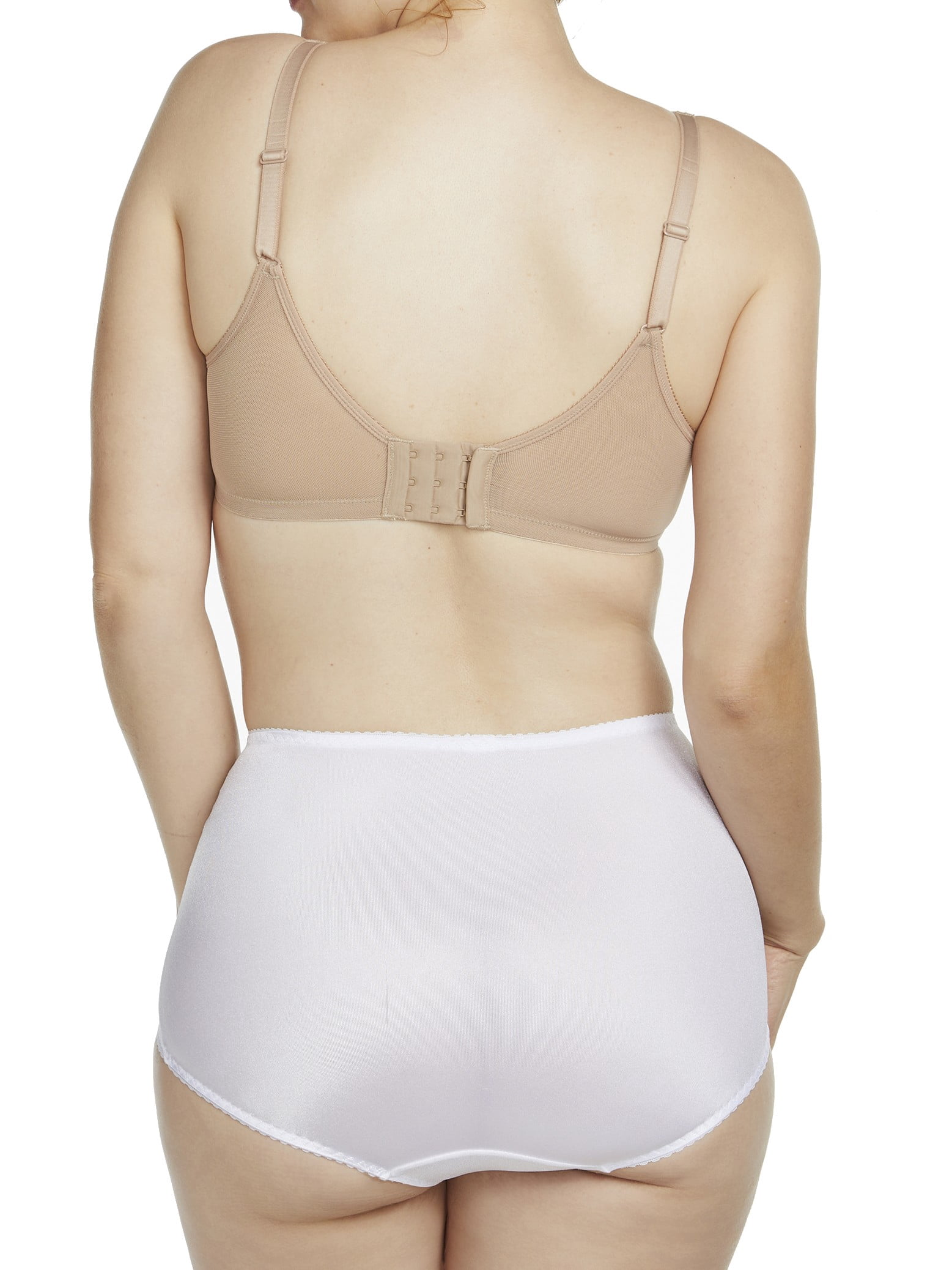 Cupid Women's 2-Pack Light Control Shapewear Panty Briefs with Tummy Panel, Sizes M-2XL