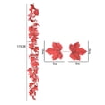 thumbnail image 2 of Artificial Fall Maple Leaf Garland 68.9 In Red Autumn Vine Thanksgiving Decor for Mantel Staircase Harvest Decor for Thanksgiving Home Party, 2 of 8