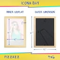 thumbnail image 2 of Icona Bay 4x6 Natural Wood Picture Frame, Scandinavian Style, 1 Pack, Pizzazz Collection (US Company), 2 of 6