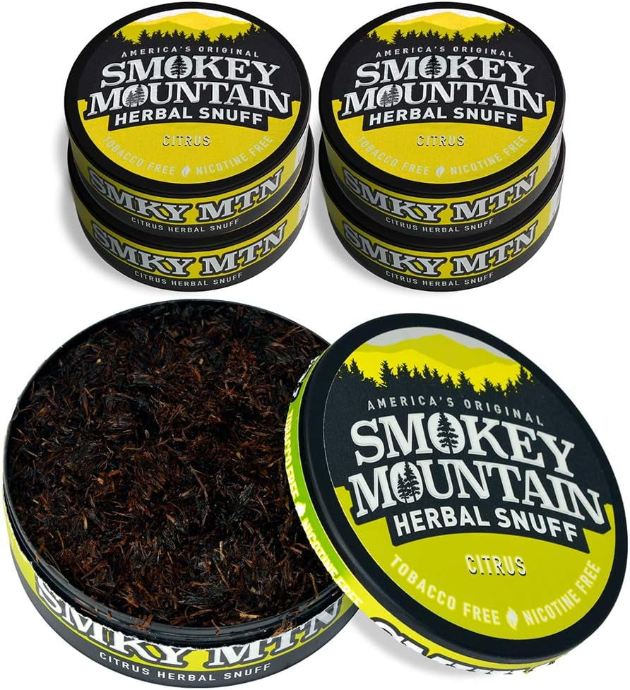 Smokey Mountain, Smokeless Long Cut, Classic, 5 Can Box