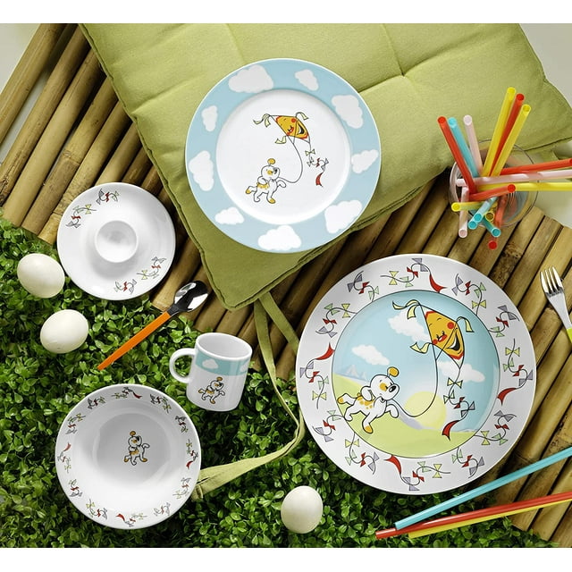 Children's Dinnerware Sets, Kids Porcelain Plates - Bowl - Junior Mug - Egg Cup Sets