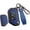 Black Metal Frame-long-blue, variant on Compatible Key Fob Cover for Jeep Grand Cherokee Dodge Charger Challenger Durango Journey Dart Chrysler 300 Key Case Holder Protector Metal Keychain
