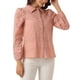 thumbnail image 4 of CAMISA ELEGANTE DE MANGA LARGA PUFF CON BOTONES Y COLLAR PARA MUJERES CHIC TALLA M ROSA POLVO, 4 of 5