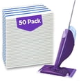thumbnail image 1 of 50 PCS Mopping Pad Refill for Wet Jet Mop,Multi-Surface Semi-Disposable Mop Pad Compatible with Swiffer Wetjet & All 10-11'',Thickned and Absorbent Wet Pads Refill, 1 of 7