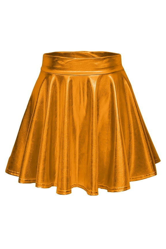 Skirts for Women Fashion Black Sequin Skirt Lightweight Carnival Tulle Skirt Women's Metallic Skater Skirt Sparkly Shiny Flared Pleated A Line Mini Skort