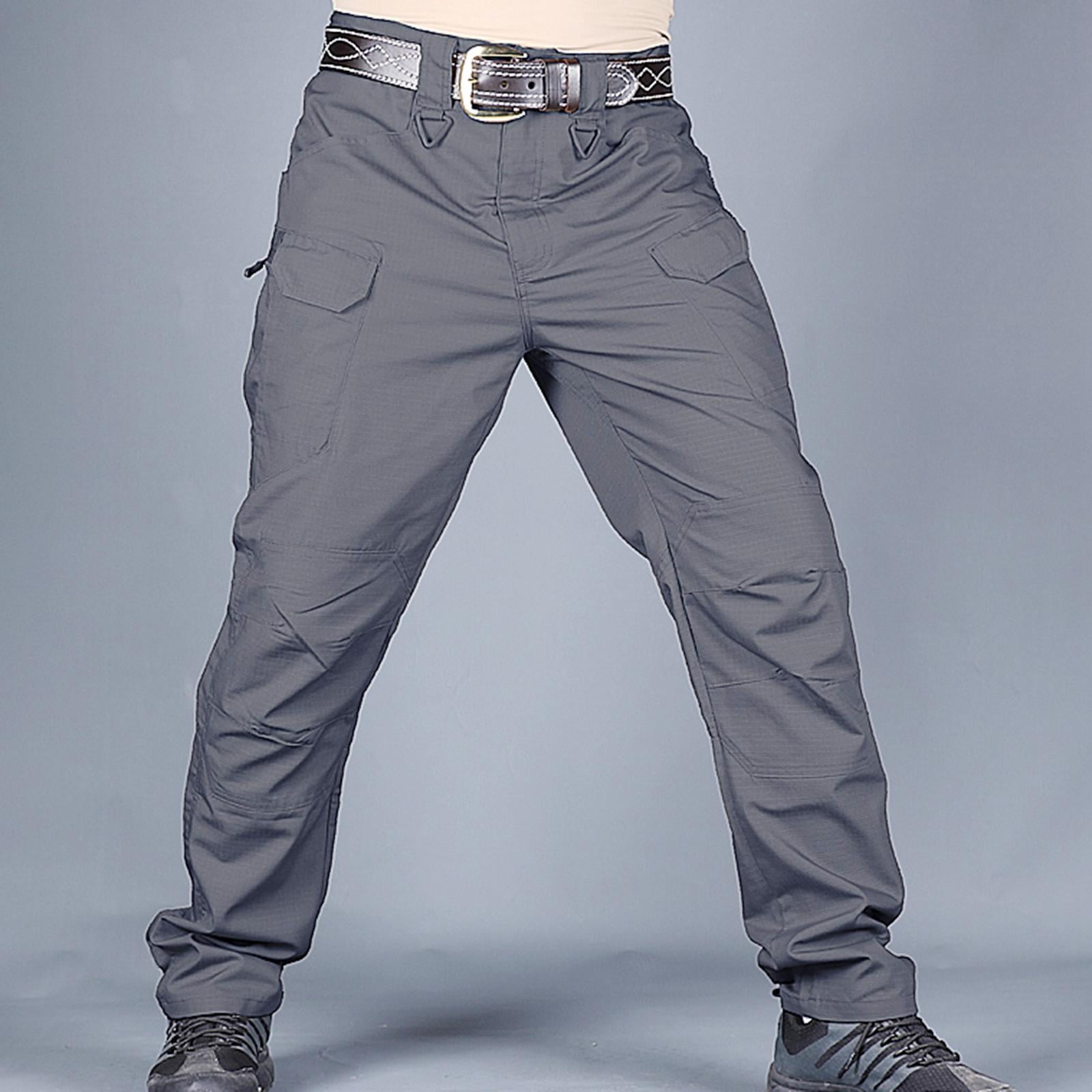 Pantalones de trabajo para hombres perfecl 10 bolsillos t?cticos casuales  Gray_XL | Walmart en l?nea