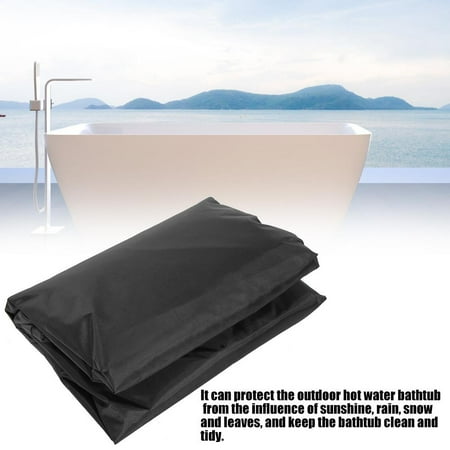 Qiilu Outdoor Square Rainproof Dust Proof Bathtub Protector Cover