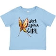 thumbnail image 3 of Inktastic West Virginia Girl- Butterfly Girls Baby T-Shirt, 3 of 5