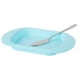 thumbnail image 5 of Caja de plástico con borde redondo para almacenar mantequilla, queso, postre, pan, servidor con cubierta transparente, cuchillo azul, 5 of 10