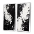 thumbnail image 3 of Designart "Finding Equilibrium Minimal Black and White Art" Abstract Painting Framed Wall Art Set Of 2 - Modern Black Framed Canvas Set For Living Room Decor, 3 of 6