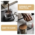thumbnail image 4 of HLONK Cookie Jar Mini Mason Jar Glass Jars with Bamboo Lids Glass Storage Jar Japanese-style Coffee Beans Rubber Bamboo, 4 of 6