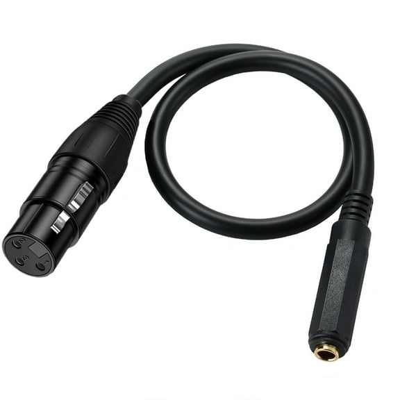 Yammee 6.35mm 1/4" TRS Female to XLR Stereo Microphone Audio Converter Adapter Cable