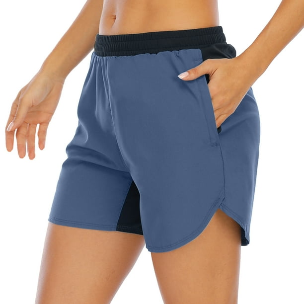 OmicGot Women's Running Shorts Gym Athletic Shorts Pockets