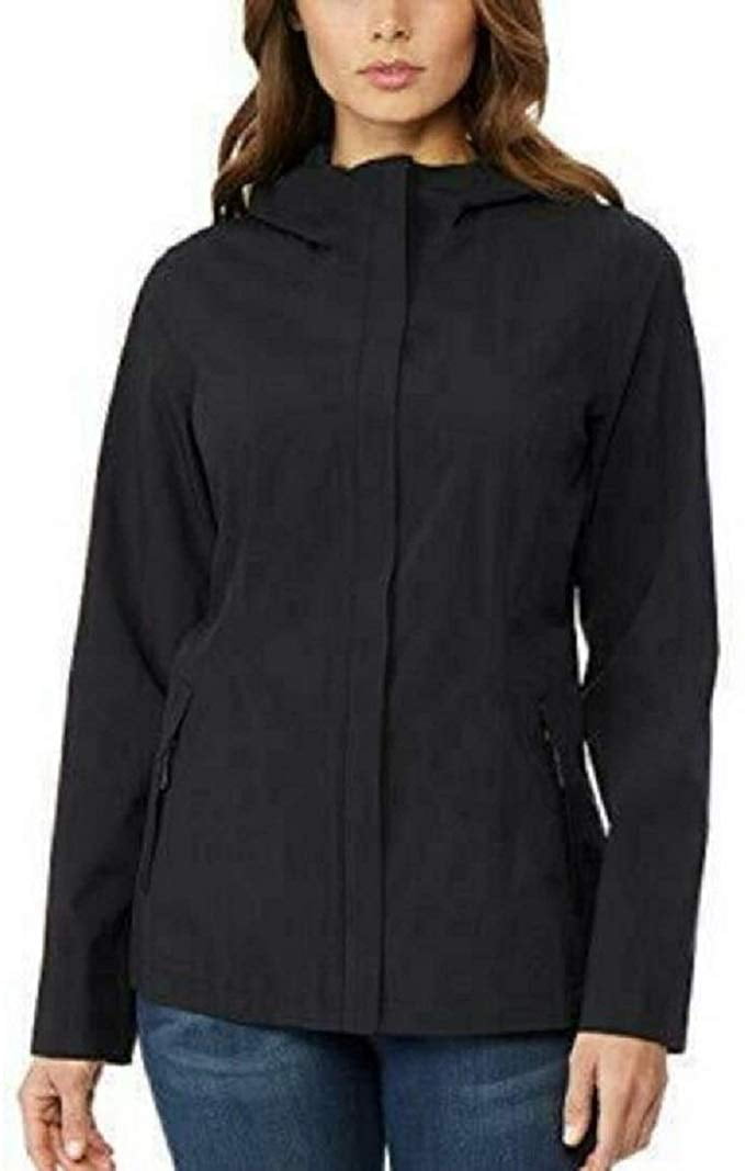 32 DEGREES Ladies' Waterproof Rain Jacket, Black, Small NEW