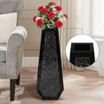 thumbnail image 4 of 30" Tall Crushed Diamond Floor Vase, Black Large Vases for Decor Living Room, Crystal Mirrored Home Decor Vases for Dried Flower, 4 of 6