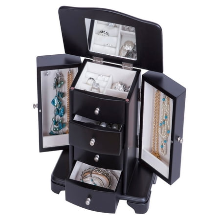 Kennedy Wooden Jewelry Box, Java Finish