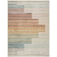 thumbnail image 2 of Rug Branch Eclipse Colorful Striped Rainbow Indoor Area Rug, White Beige, Abstract - Living Room, Bedroom, Dining Room, and Office, 2 of 6