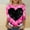 a16_Multicolor, variant on Vetsdori Womens Tops Gifts for Girlfriend Valentine Pullover 3/4 Sleeve Graphic Heart Print Cute,Holiday T-Shirts for Junior Crew Neck