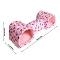 thumbnail image 2 of Guinea Pig Tunnel, Hamster Hideout, Guinea Pig Hideout, 38X10 in Fleece, Small Pet Supplies, Orange Pumpkin Print, Halloween, Warm Insulated, 1 Pc, 2 of 5