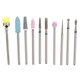 thumbnail image 1 of Nail Drill Bits Set with Tungsten Steel Grinding Head for Polishing Lightweight Silver 10pcs, 1 of 3