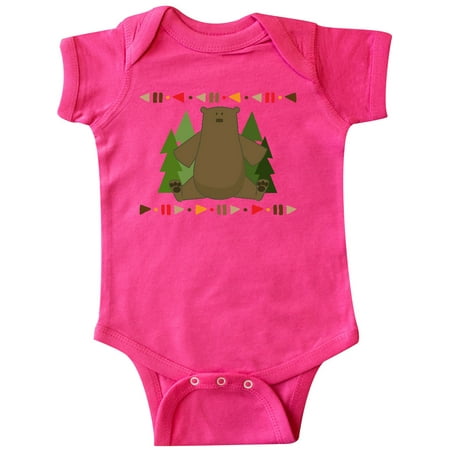 

Inktastic Tribal Bear Woodland Trees Gift Baby Boy or Baby Girl Bodysuit