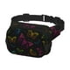 thumbnail image 2 of Fotbe Butterfly Cangurera Cuadrada con Estampado de Doble Capa, Bolsa de Cintura Ajustable Mini para Hombres y Mujeres, 2 of 9