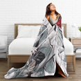 thumbnail image 4 of Flannel Light Weight Blankets Quilts Air conditioning Blankets Vertical Demon Slayer Blade Rin Taki Sakinji, 4 of 5