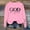 Pink, variant on Hauaitttt Women's Pullover Hoodie Letter Print Round Neck Top for Fall & Winter Graphic Sweat Shirts Women Casual Sweatshirts Women Front Zip Athletic Jacket Hooded Sweatsuit Women Hoodie Big Women