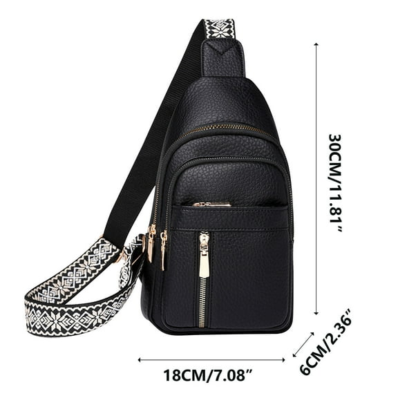 Eoozwa Women's Casual Zipper Waist Pack Sling Bag, Sling Bag for Women Men Crossbody Shoulder Tote Blet Bags Backpack Fanny Pack Travel Purse PU Leather