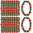 thumbnail image 1 of Garland JUNEBRUSHS 24 unidades de leis navideñas de 100 cm, color rojo y verde, 1 of 7