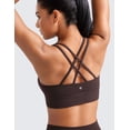 thumbnail image 2 of CRZ YOGA Butterluxe Strappy Longline Sports Bras for Women Double Spaghetti Strap Workout Yoga Crop Top, 2 of 3