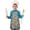 Easter and Leopard, variant on Easter and Rainbow Bunnies White Pattern Youth Aprons, Adjustable Neck Strap Aprons for Teens' Cooking & Baking