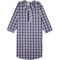 thumbnail image 6 of Mens Over-the-Head Cotton Front-Snap Nightshirt, 6 of 6