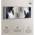 thumbnail image 2 of Art Remedy Minimalism Abstract Canvas, 16" x 16", Silver Frame, Textured Serenity Set, 2 of 5