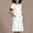 White, variant on LSLJS Scrubs for Women Lapel Button Down Nurse Dress Fashion Casual Color Block Work Dresses with Pockets, S-2XL