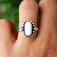 thumbnail image 4 of White Coral Gemstone Ring, 925 Sterling Silver Ring, Statement Ring, Handmade Ring, Gemstone Ring, Coral Ring, Personalized Gift For Her,..., 4 of 4