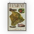 thumbnail image 3 of Hawaii Volcanoes National Park, Map of Hawaii (12x18 Wall Art Poster, Room Decor), 3 of 3