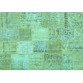 thumbnail image 1 of Ahgly Company Indoor Rectangle Patchwork Light Blue Transitional Area Rugs, 5' x 7', 1 of 4